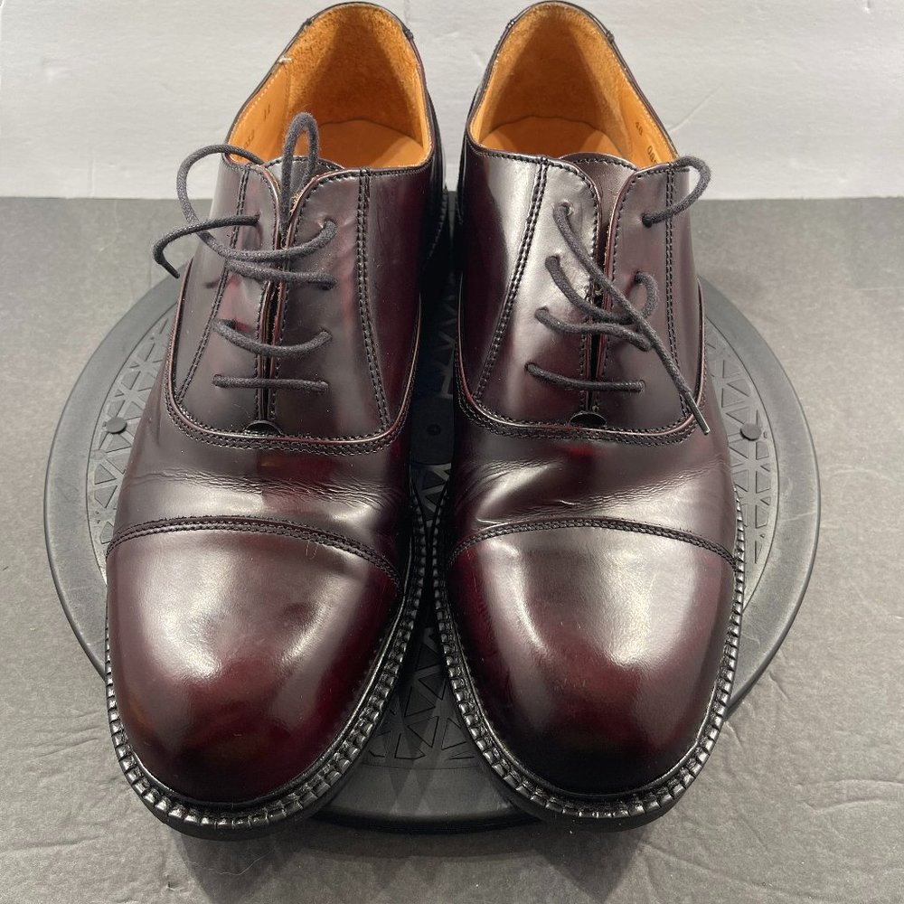 Kenneth Cole Brown Oxford Dress Shoes Made in Italy Size 10.5